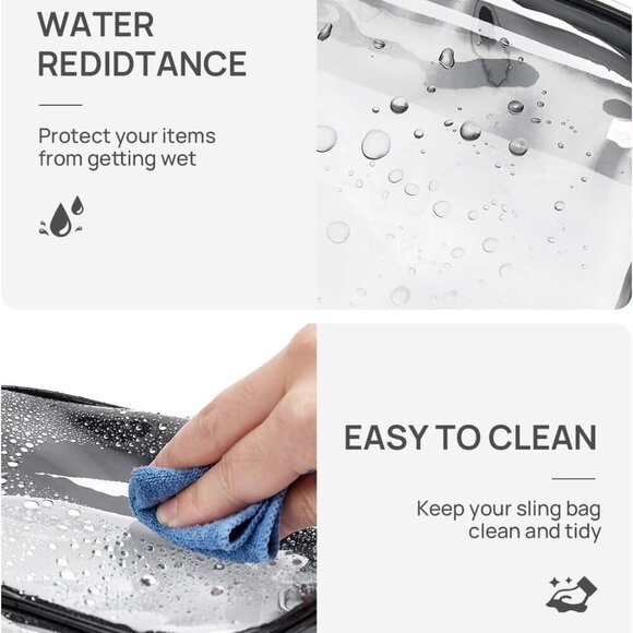 Clear Bag for Stadium Events Women's Clear Purses for Women Stadium Crossbody Ba - Picture 2 of 6